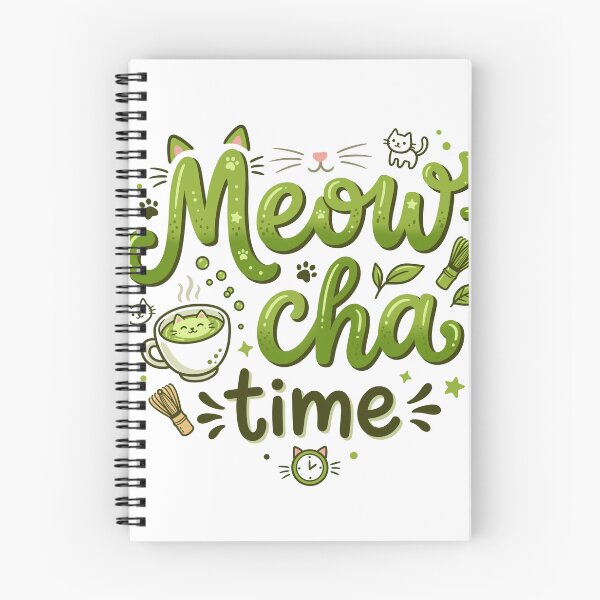 Item preview, Cute Playful Cat Matcha Quote Typography Green Tea Vector Graphic designed and sold by DiNata.