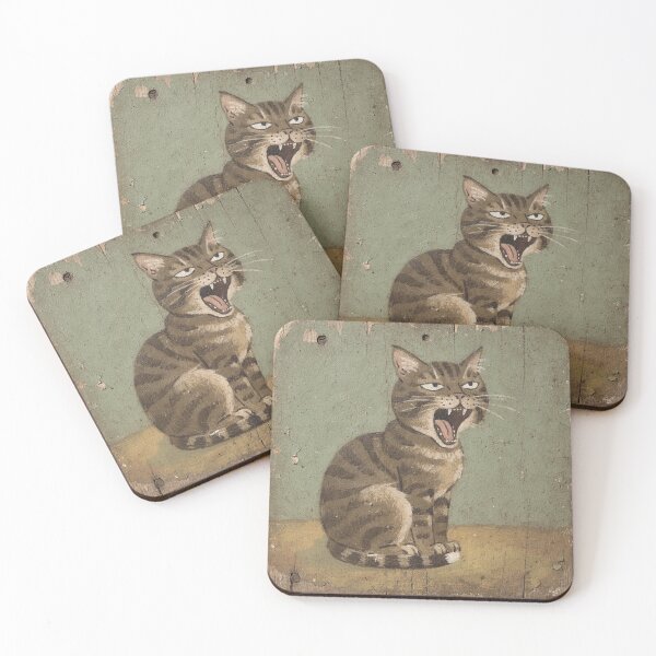 Item preview, Chunky Brown Tabby Mid-Yawn designed and sold by PictorialWhimsy.
