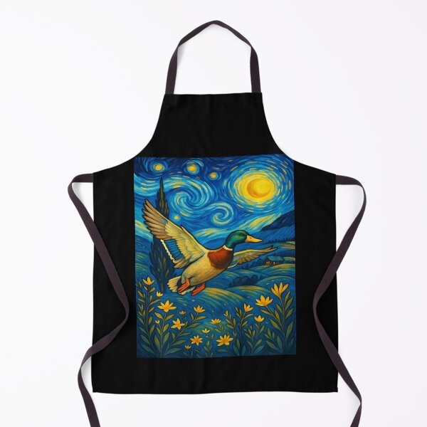 Item preview, Starry Night Mallard Duck Van Gogh Style Hunting Farmer Farm designed and sold by Littermin.