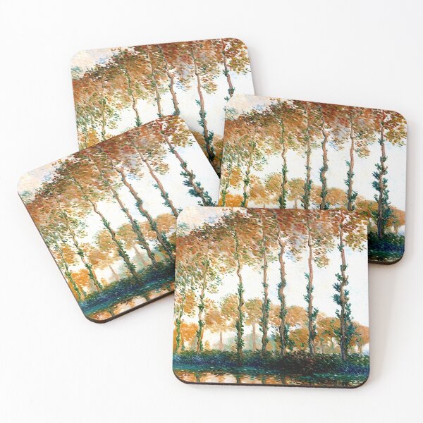 Item preview, Poplars on the Banks of the Epte: Mirrored Reflections designed and sold by artdesignsnow.