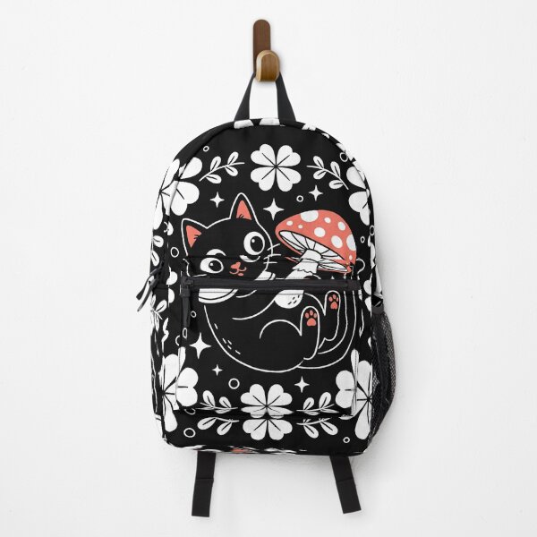 Item preview, Cute Cat With Mushroom Cottagecore Aesthetic designed and sold by AdyKurniawan.