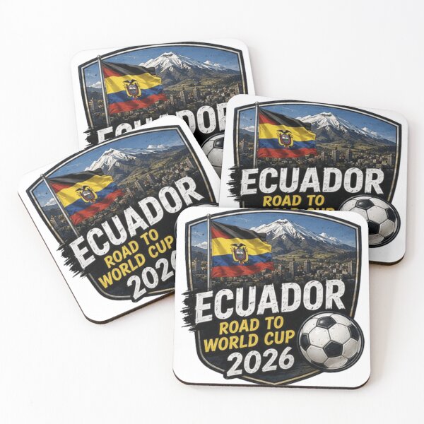 Item preview, Ecuador World Cup 2026 Soccer Supporter Shield Design designed and sold by Pixanova.