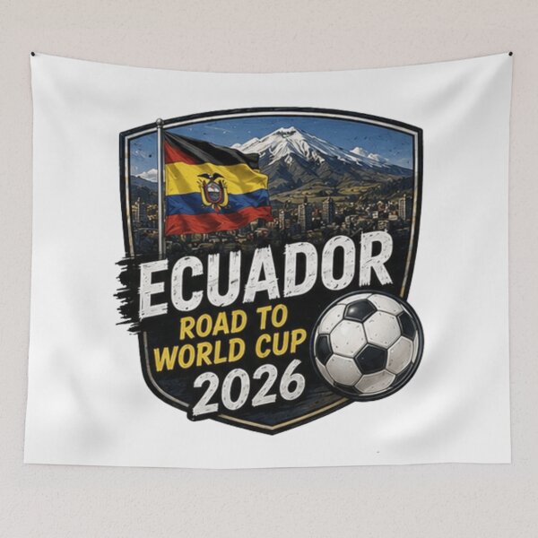 Item preview, Ecuador World Cup 2026 Soccer Supporter Shield Design designed and sold by syndia2209.