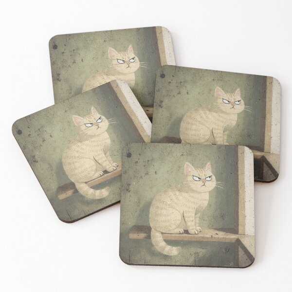 Item preview, Cream Cat Is Thoroughly Annoyed designed and sold by PictorialWhimsy.