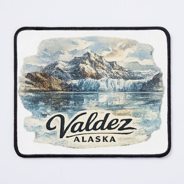 Item preview, Valdez Alaska mountains landscapes designed and sold by DamioPolArt.