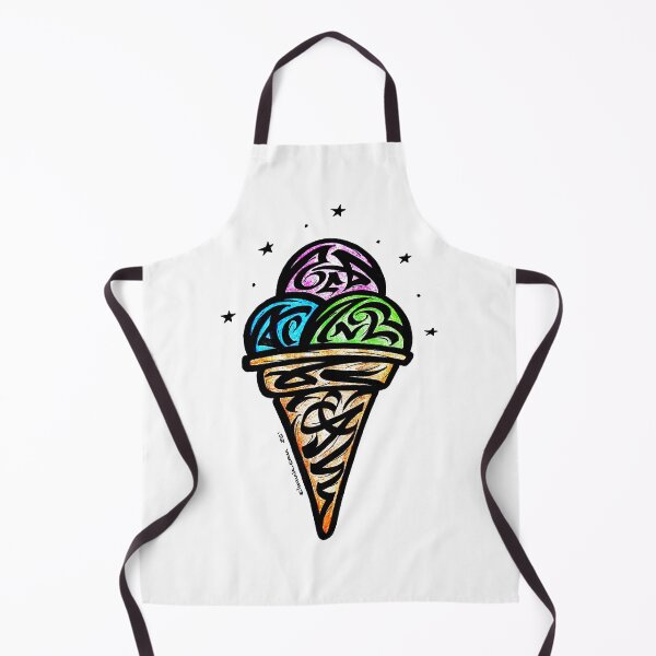 Item preview, Modern Calligraphic Ice Cream ORNAMENT designed and sold by elmuna.