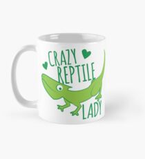 Taza clásica Crazy Lizard reptile Lady 2