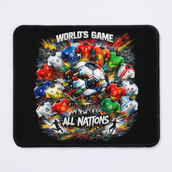 Item preview, World's Game All Nations Soccer Art designed and sold by Urban-InkStudio.