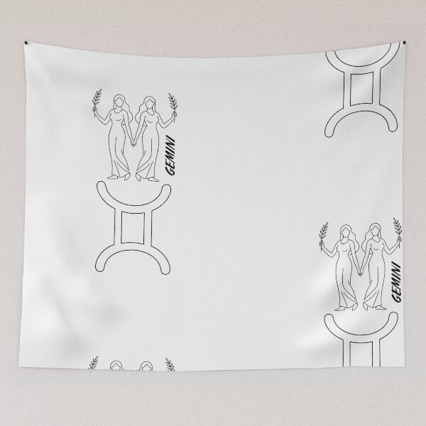 Item preview, Gemini Zodiac Sign Celestial Twins Astrology Art designed and sold by FANTASYoDarknes.