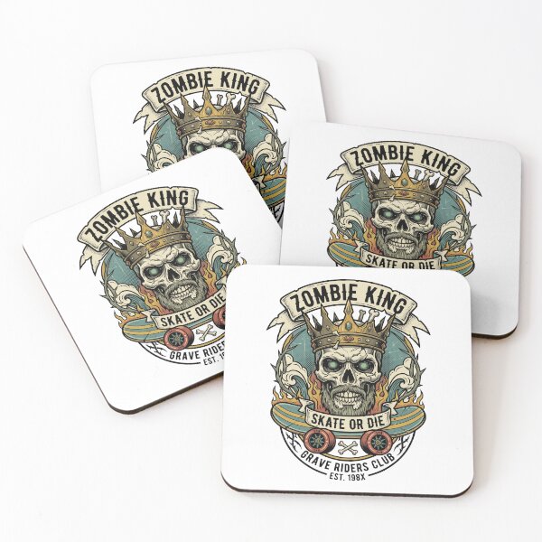 Item preview, Zombie King Skate or Die – Grave Riders Club designed and sold by Marcusvieira.