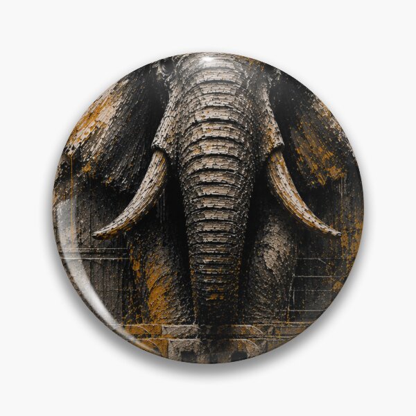 Item preview, Architect Force Elephant Blueprint Industrial Plaster Art designed and sold by SavannaStrikes.
