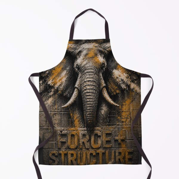 Item preview, Architect Force Elephant Blueprint Industrial Plaster Art designed and sold by SavannaStrikes.