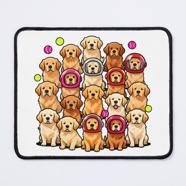 Item preview, Happy Golden Retriever Clean Sticker Sheet designed and sold by Dhenin Studio.