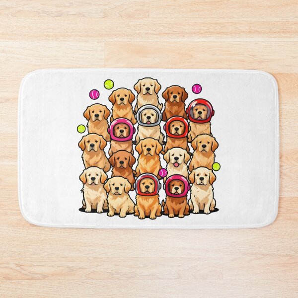 Item preview, Happy Golden Retriever Clean Sticker Sheet designed and sold by Dhenin Studio.