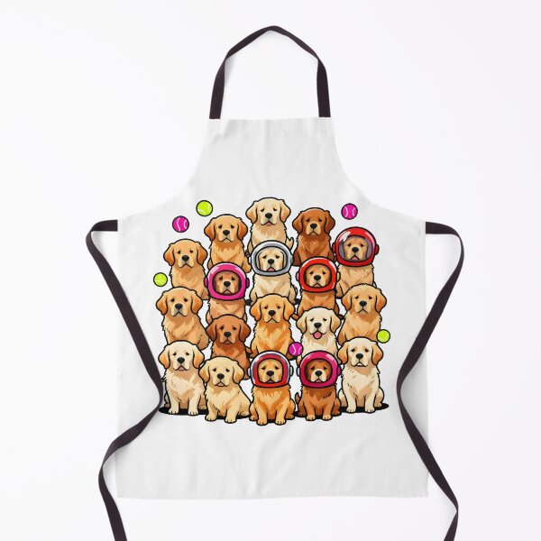 Item preview, Happy Golden Retriever Clean Sticker Sheet designed and sold by Dhenin Studio.