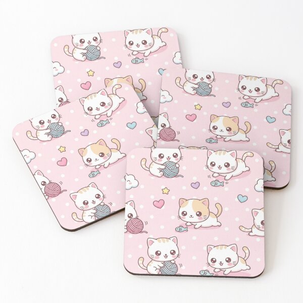 Item preview, Soft Pink Cats designed and sold by KayeSystems.