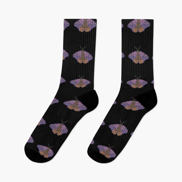 Item preview, Mystic purple folk moth designed and sold by FloreizaArt.