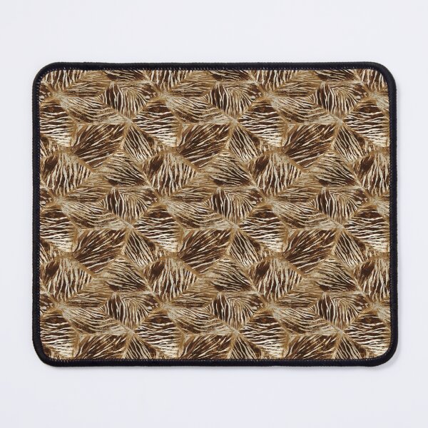 Item preview, Geometric Gold And Brown Zebra Leaf Pattern designed and sold by igraphixart.