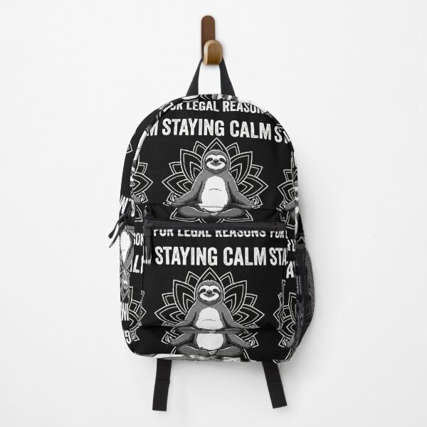 Item preview, Staying Calm For Legal Reasons Sloth Zen Yoga designed and sold by AdyKurniawan.