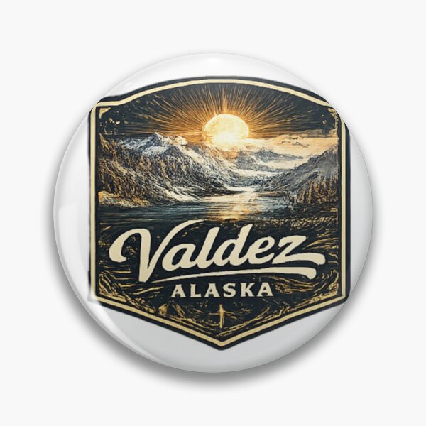 Item preview, Valdez Alaska mountains landscapes and sun designed and sold by DamioPolArt.