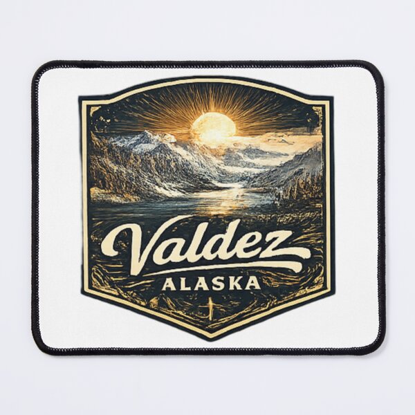Item preview, Valdez Alaska mountains landscapes and sun designed and sold by DamioPolArt.