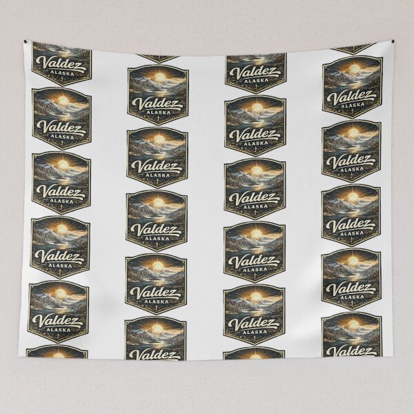 Item preview, Valdez Alaska mountains landscapes and sun designed and sold by DamioPolArt.