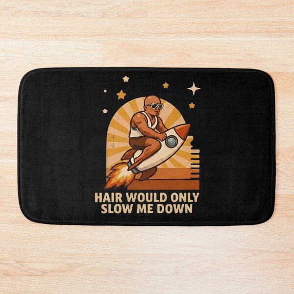 Item preview, Hair Would Only Slow Me Down Dad Humor -  Funny Space Design designed and sold by Cutie Galore.