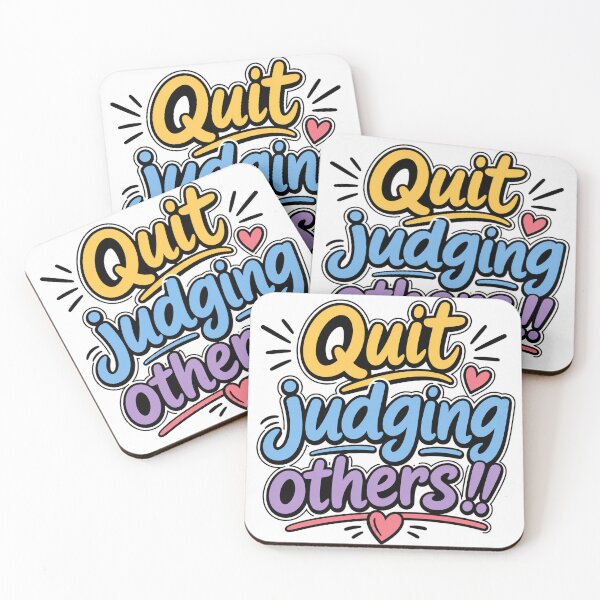 Item preview, Quit Judging Others – Be Kind & Show Compassion Inspirational Typography designed and sold by Fabrifrank.