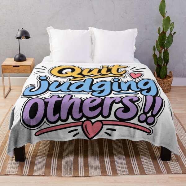 Item preview, Quit Judging Others – Be Kind & Show Compassion Inspirational Typography designed and sold by Fabrifrank.