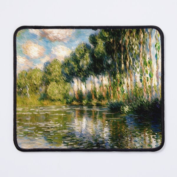 Item preview, Poplars on the Banks of the Epte: Fleeting Glow of Seasonal Light Along the Giverny River designed and sold by artdesignsnow.