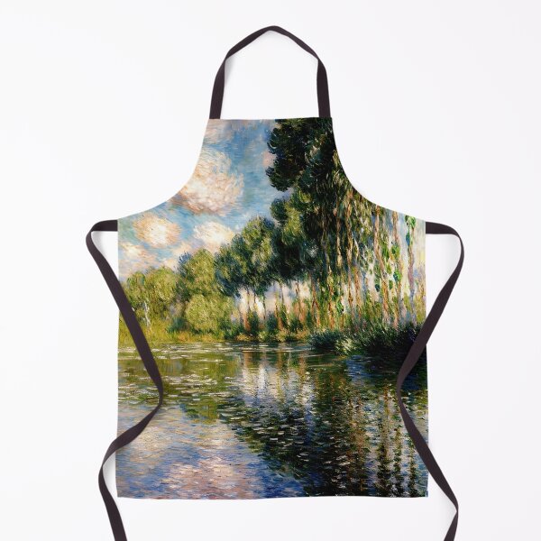 Item preview, Poplars on the Banks of the Epte: Fleeting Glow of Seasonal Light Along the Giverny River designed and sold by artdesignsnow.