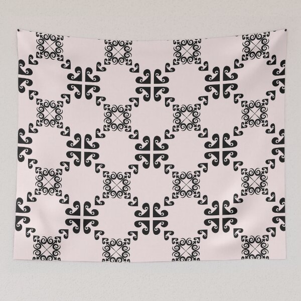 Item preview, Minimalist Ancient Geometric Symbol Soft Pink &Black designed and sold by SahmatArt.