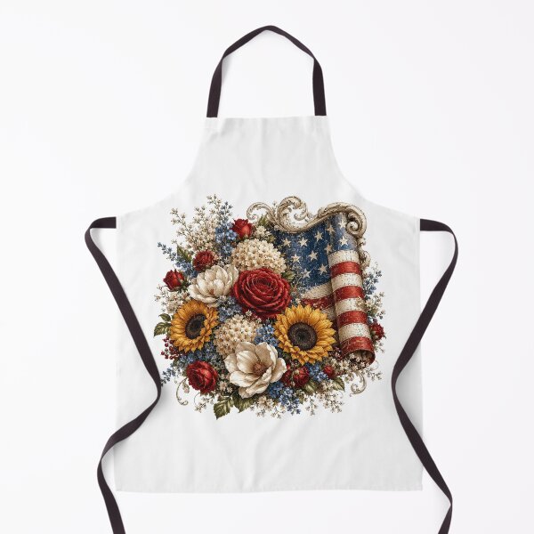 Item preview, Patriotic Floral American Flag designed and sold by PetalGarden.