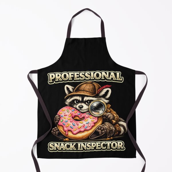 Item preview, Professional Snack Inspector Funny Raccoon Donut Detective Shirt T-Shirt designed and sold by clockedoutwearshop.