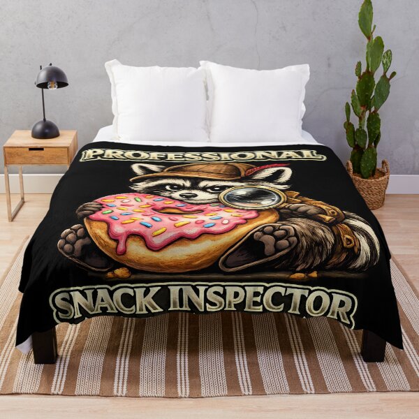 Item preview, Professional Snack Inspector Funny Raccoon Donut Detective Shirt T-Shirt designed and sold by clockedoutwearshop.