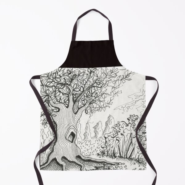 Item preview, The Enchanted Oak – Whimsical Forest Tree Hollow Line Art designed and sold by Cass Harker Studio.