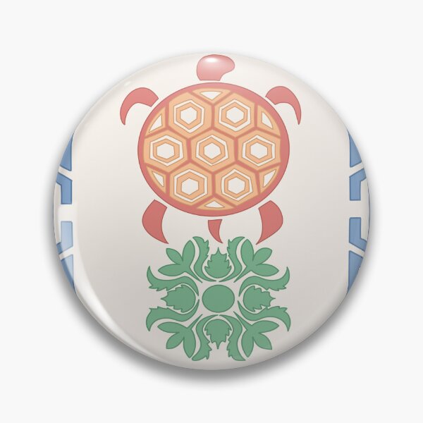 Item preview, Korean Turtle Folk Art Print — Pastel Colorway designed and sold by DaHaeStudio.