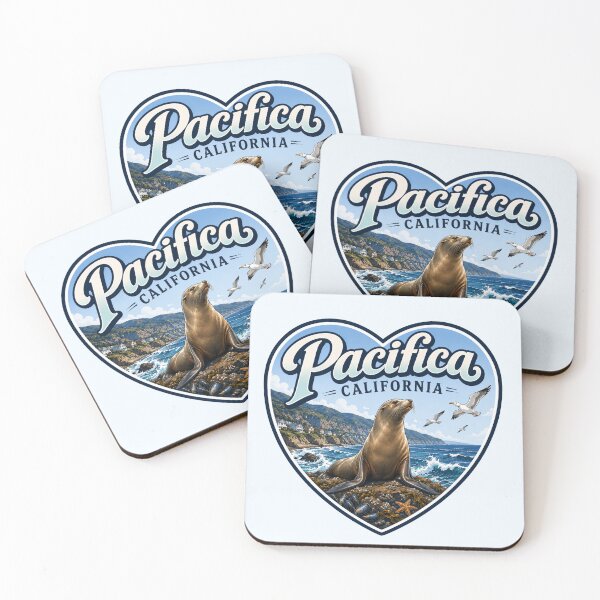 Item preview, Pacifica, California - Sea Lion Heart Shape designed and sold by Myra365Art.
