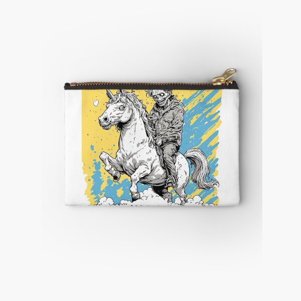 Item preview, Magically Zombie Riding Unicorn Clouds Horror Fun designed and sold by ChaoticZenStudio.