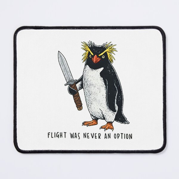 Item preview, Flight was Never an Option Rockhopper Penguin Knife Meme designed and sold by thomas-frame.