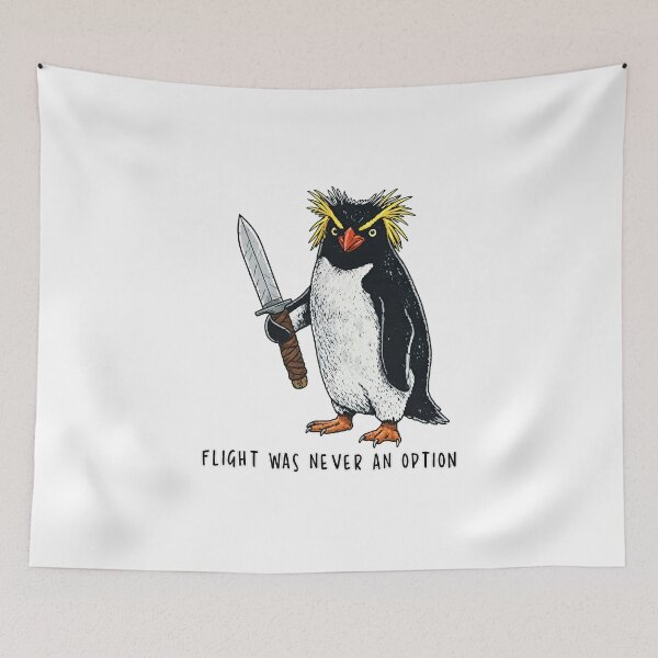 Item preview, Flight was Never an Option Rockhopper Penguin Knife Meme designed and sold by thomas-frame.