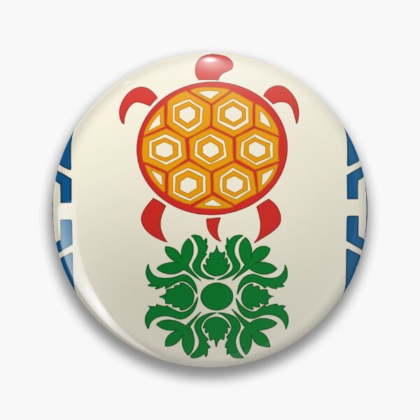 Item preview, Korean Turtle Folk Art Print — Traditional Colorway designed and sold by DaHaeStudio.