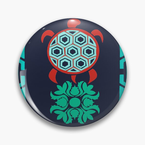 Item preview, Korean Turtle Folk Art Print — Dark Colorway designed and sold by DaHaeStudio.