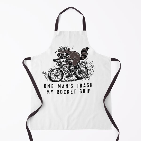 Item preview, One Mans Trash My Rocket Ship Raccoon Garbage Bike T-Shirt designed and sold by The Bold Line Studio.
