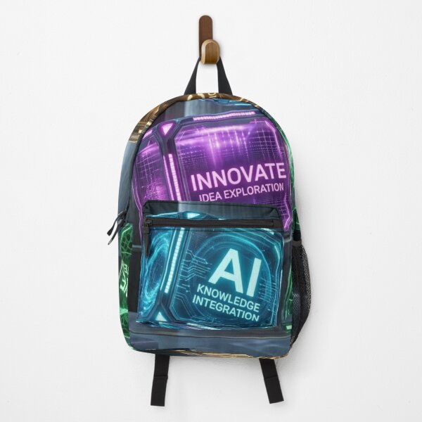 Item preview, AI INNOVATE CREATE EVOLVE - Tech Cyberpunk Programmer Sticker | RAMHEARTS designed and sold by AiNaturalsOnly.