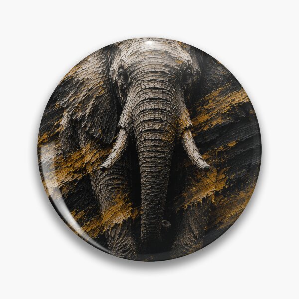 Item preview, Founder Endurance Elephant Chiseled Plaster Wall Art designed and sold by SavannaStrikes.