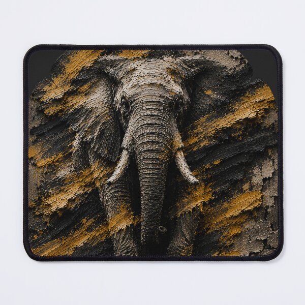 Item preview, Founder Endurance Elephant Chiseled Plaster Wall Art designed and sold by SavannaStrikes.