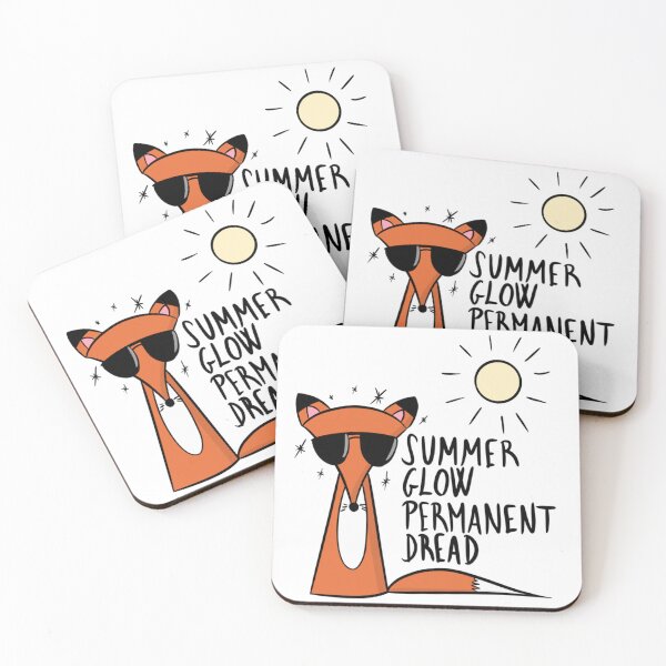 Item preview, Summer Glow Permanent Dread Funny Fox designed and sold by DesignFreakArt.