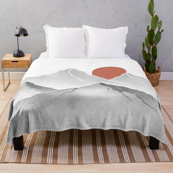 Item preview, Minimalist Mountain Sunrise designed and sold by TheDenimArt.