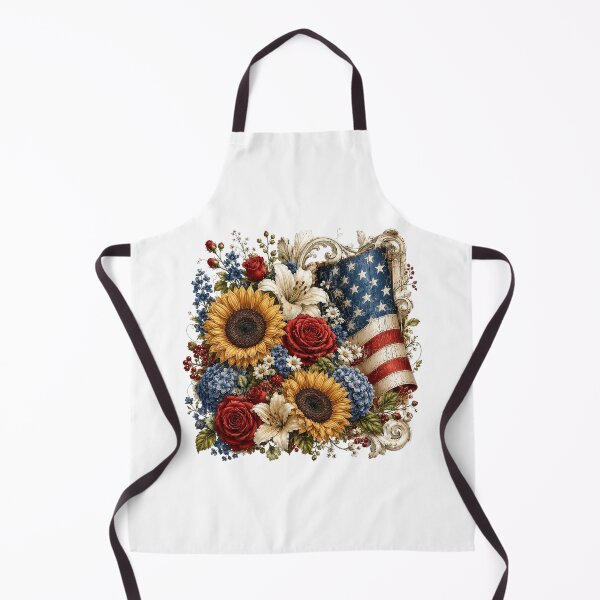 Item preview, Vintage Floral American Flag designed and sold by PetalGarden.